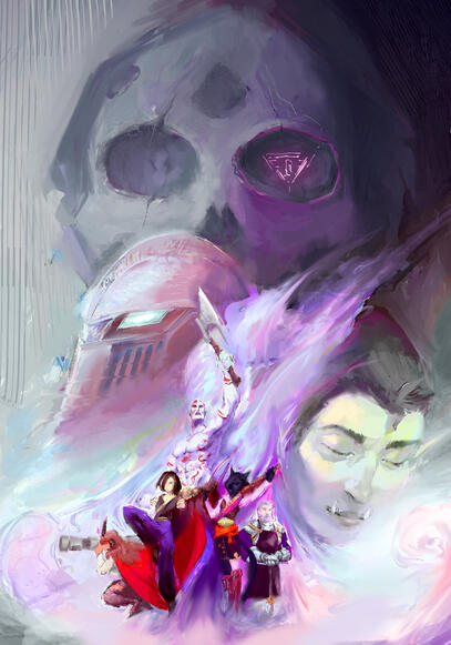 Illustrated Characters + Detailed Illustrated BG